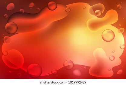 Light Red vector template with bubble shapes. A sample with blurred bubble shapes. The best blurred design for your business.