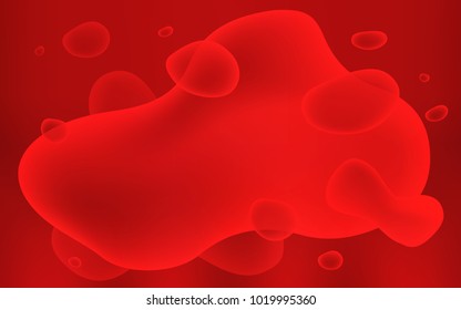 Light Red vector template with bubble shapes. Shining crooked illustration in memphis style. The best blurred design for your business.