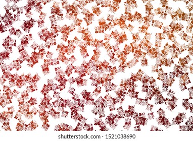 Light Red vector template with chaotic shapes. Simple colorful illustration with abstract gradient shapes. Best smart design for your business.