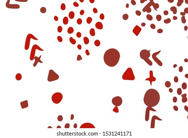 Light Red vector template with chaotic shapes. Simple colorful illustration with abstract gradient shapes. Elegant design for wallpapers.