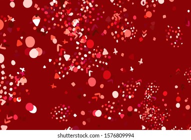 Light Red vector template with chaotic shapes. Simple colorful illustration with abstract gradient shapes. Modern design for your business card.