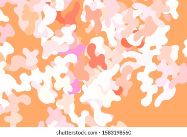 Light Red vector template with chaotic shapes. Decorative design in abstract style with random forms. Elegant design for wallpapers.