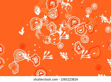 Light Red vector template with chaotic shapes. Illustration with colorful gradient shapes in abstract style. Background for a cell phone.