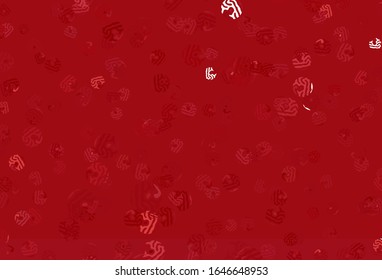 Light Red vector template with chaotic shapes. Illustration with colorful gradient shapes in abstract style. Best smart design for your business.