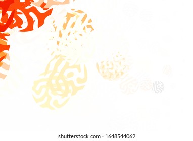 Light Red vector template with chaotic shapes. Decorative design in abstract style with random forms. Elegant design for wallpapers.