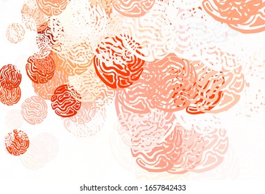 Light Red vector template with chaotic shapes. Simple colorful illustration with abstract gradient shapes. Elegant design for wallpapers.