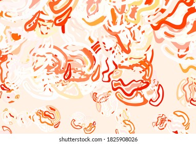 Light Red vector template with chaotic shapes. Simple colorful illustration with abstract gradient shapes. Best smart design for your business.