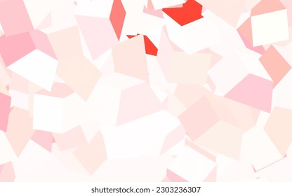 Light Red vector template with chaotic shapes. Colorful chaotic forms with gradient in modern style. Modern design for your business card.