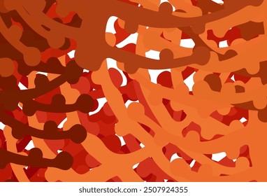 Light Red vector template with chaotic shapes. Decorative design in abstract style with random forms. Best smart design for your business.