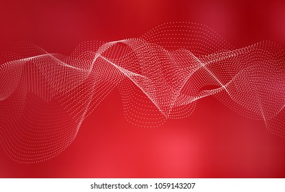 Light Red vector template with circles. Glitter abstract illustration with blurred drops of rain. Beautiful design for your business natural advert.