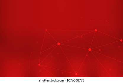 Light Red vector template with circles, triangles. Illustration with set of colorful abstract circles and lines. Pattern can be used as texture of wallpapers.