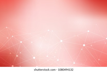 Light Red vector template with circles, triangles. Modern abstract colorful illustration with spheres and lines. New design for ad, poster, banner of your website.