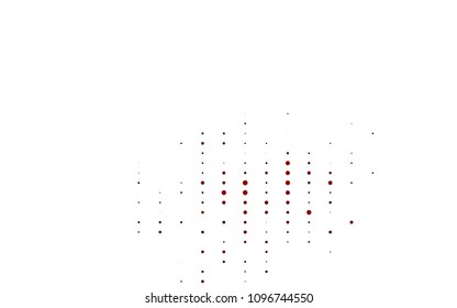Light Red vector  template with circles. Abstract illustration with colored bubbles in nature style. The pattern can be used for aqua ad, booklets.