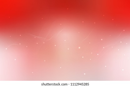 Light Red vector template with circles. Blurred bubbles on abstract background with colorful gradient. The pattern can be used for ads, leaflets of liquid.