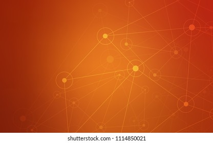 Light Red vector template with circles, triangles. Abstract illustration with colorful discs and triangles. Pattern can be used for futuristic ad, booklets.
