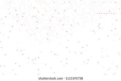 Light Red vector  template with circles. Abstract illustration with colored bubbles in nature style. The pattern can be used for beautiful websites.