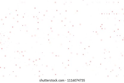Light Red vector  template with circles. Blurred decorative design in abstract style with bubbles. The pattern can be used for ads, leaflets of liquid.