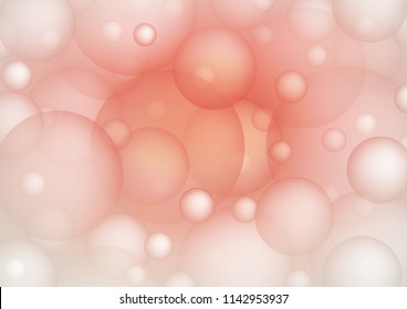 Light Red vector template with circles. Beautiful colored illustration with blurred circles in nature style. Beautiful design for your business natural advert.