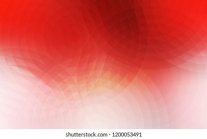 Light Red vector template with circles. Illustration with set of shining colorful abstract circles. Pattern can be used for ads, leaflets.