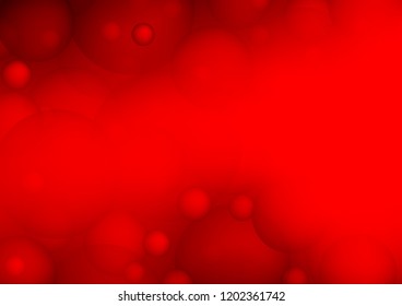 Light Red vector template with circles. Modern abstract illustration with colorful water drops. Beautiful design for your business natural advert.