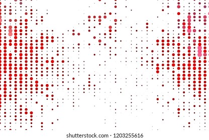 Light Red vector template with circles. Beautiful colored illustration with blurred circles in nature style. Design for business adverts.