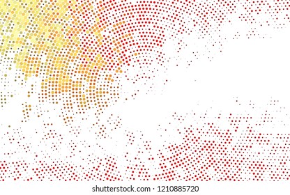Light Red vector template with circles. Modern abstract illustration with colorful water drops. Pattern of water, rain drops.