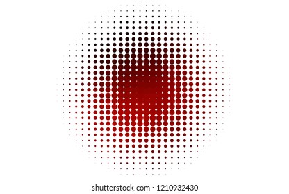 Light Red vector template with circles. Abstract illustration with colored bubbles in nature style. Pattern for ads, booklets.