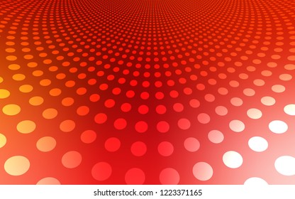 Light Red vector template with circles. Illustration with set of shining colorful abstract circles. Pattern can be used for ads, leaflets.