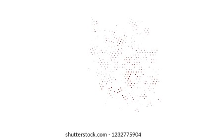 Light Red vector template with circles. Blurred decorative design in abstract style with bubbles. Pattern for ads, leaflets.