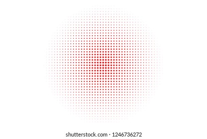 Light Red vector template with circles. Blurred bubbles on abstract background with colorful gradient. Pattern for ads, leaflets.