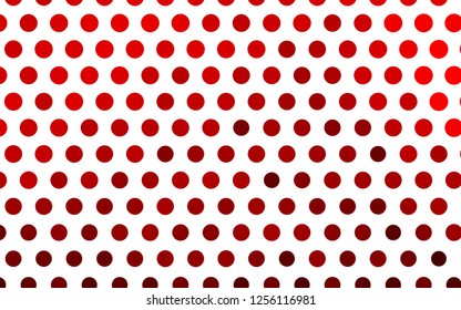 Light Red vector template with circles. Abstract illustration with colored bubbles in nature style. Template for your brand book.
