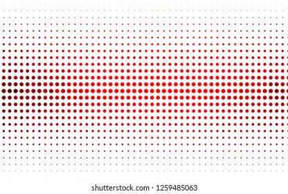 Light Red vector template with circles. Blurred bubbles on abstract background with colorful gradient. Pattern of water, rain drops.