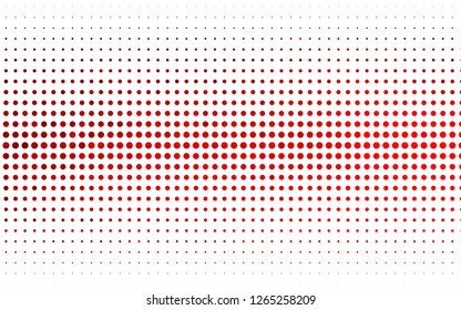 Light Red vector template with circles. Glitter abstract illustration with blurred drops of rain. Template for your brand book.