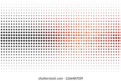 Light Red vector template with circles. Abstract illustration with colored bubbles in nature style. Pattern for ads, leaflets.