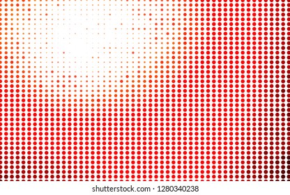Light Red vector template with circles. Abstract illustration with colored bubbles in nature style. Pattern for beautiful websites.