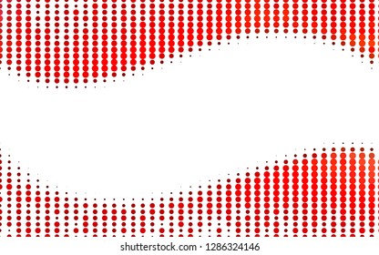Light Red vector template with circles. Glitter abstract illustration with blurred drops of rain. Template for your brand book.