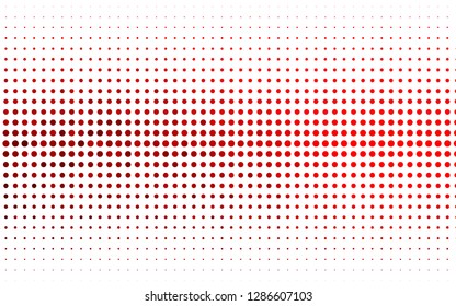 Light Red vector template with circles. Blurred decorative design in abstract style with bubbles. Template for your brand book.