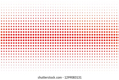 Light Red vector template with circles. Blurred bubbles on abstract background with colorful gradient. Pattern for ads, booklets.