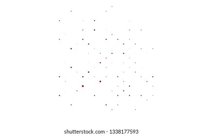 Light Red vector template with circles. Abstract illustration with colored bubbles in nature style. Design for posters, banners.