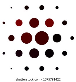 Light Red vector template with circles. Abstract decorative design in gradient style with bubbles. Pattern for websites, landing pages.