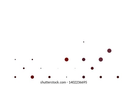 Light Red vector template with circles. Modern abstract illustration with colorful water drops. Pattern for beautiful websites.