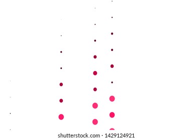 Light Red vector template with circles. Illustration with set of shining colorful abstract circles. Template for your brand book.