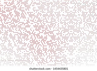 Light Red vector template with circles. Blurred decorative design in abstract style with bubbles. Pattern of water, rain drops.