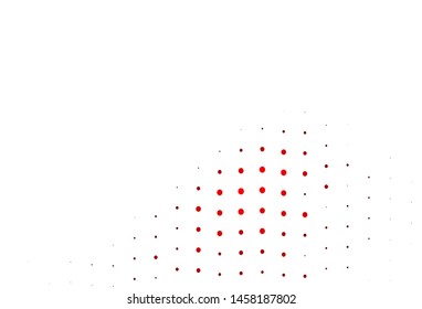 Light Red vector template with circles. Modern abstract illustration with colorful water drops. Pattern for ads, leaflets.
