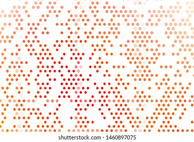 Light Red vector template with circles. Blurred decorative design in abstract style with bubbles. Pattern for ads, leaflets.