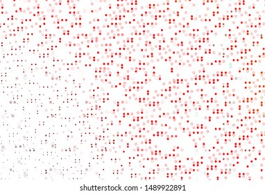 Light Red vector template with circles. Modern abstract illustration with colorful water drops. Design for business adverts.