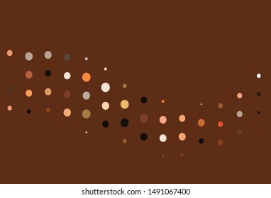 Light Red vector template with circles. Illustration with set of shining colorful abstract circles. Template for your brand book.