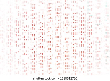 Light Red vector template with circles. Modern abstract illustration with colorful water drops. Template for your brand book.