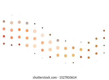 Light Red vector template with circles. Illustration with set of shining colorful abstract circles. Template for your brand book.