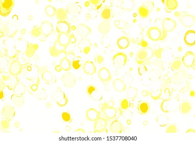 Light Red vector template with circles. Blurred bubbles on abstract background with colorful gradient. Design for poster, banner of websites.